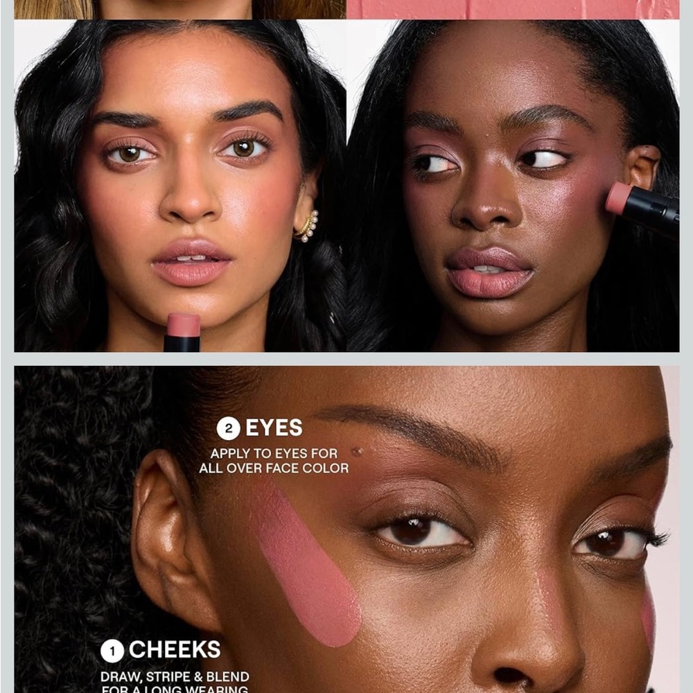 NUDESTIX NUDIES MATTE All Over Face Blush Naughty N’ Spice Dusty Rose Nude - Picture 2 of 8